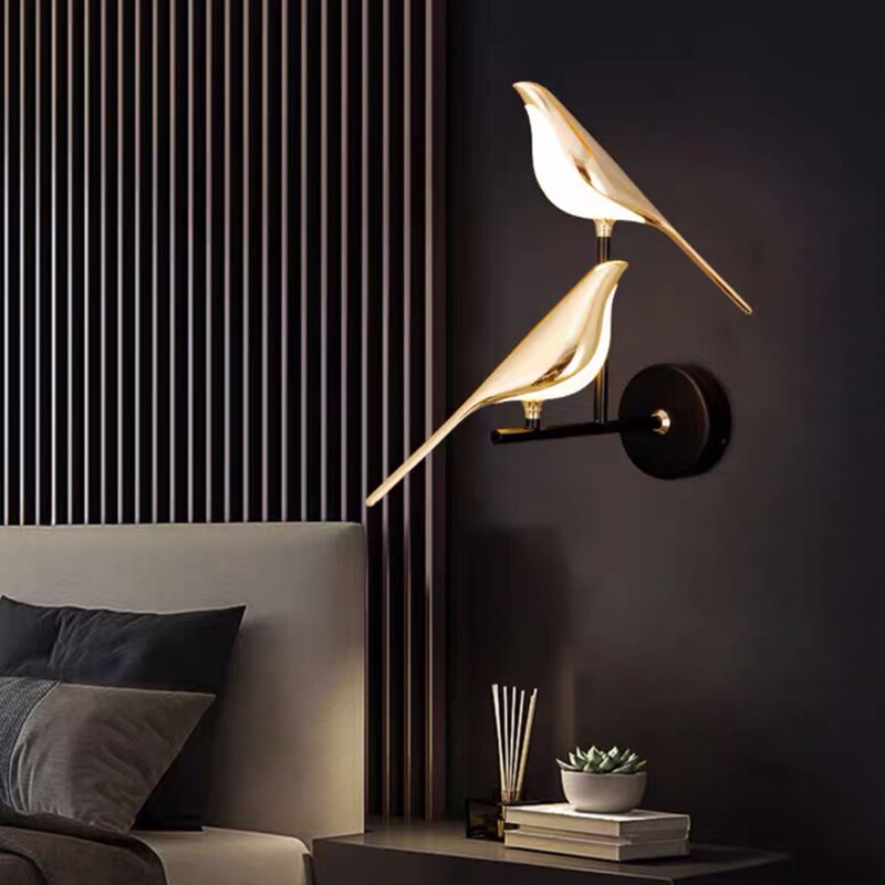Applique Murale Design Oiseau LED pour Salon et Chambre Moderne 3