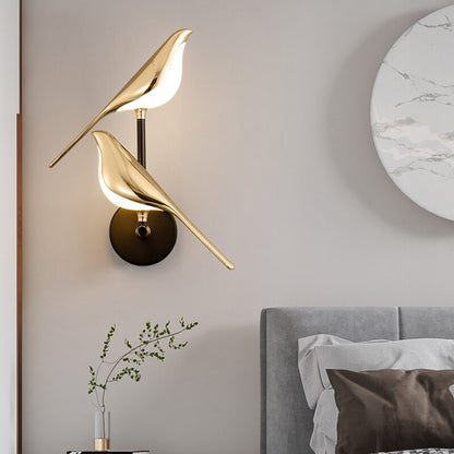 Applique Murale Design Oiseau LED pour Salon et Chambre Moderne 4