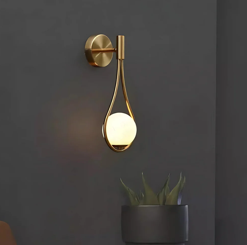 Lampe Murale Élégante en Verre et Métal - Foivo