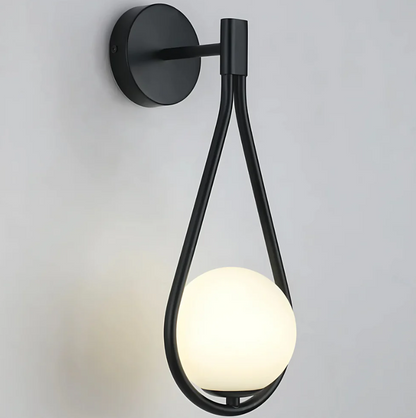 Lampe Murale Élégante en Verre et Métal