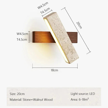 Applique Murale Rotative en Pierre Naturelle 5