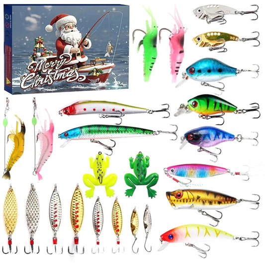 Calendrier de Pêche de Luxe avec 24 Leurs Uniques - Foivo