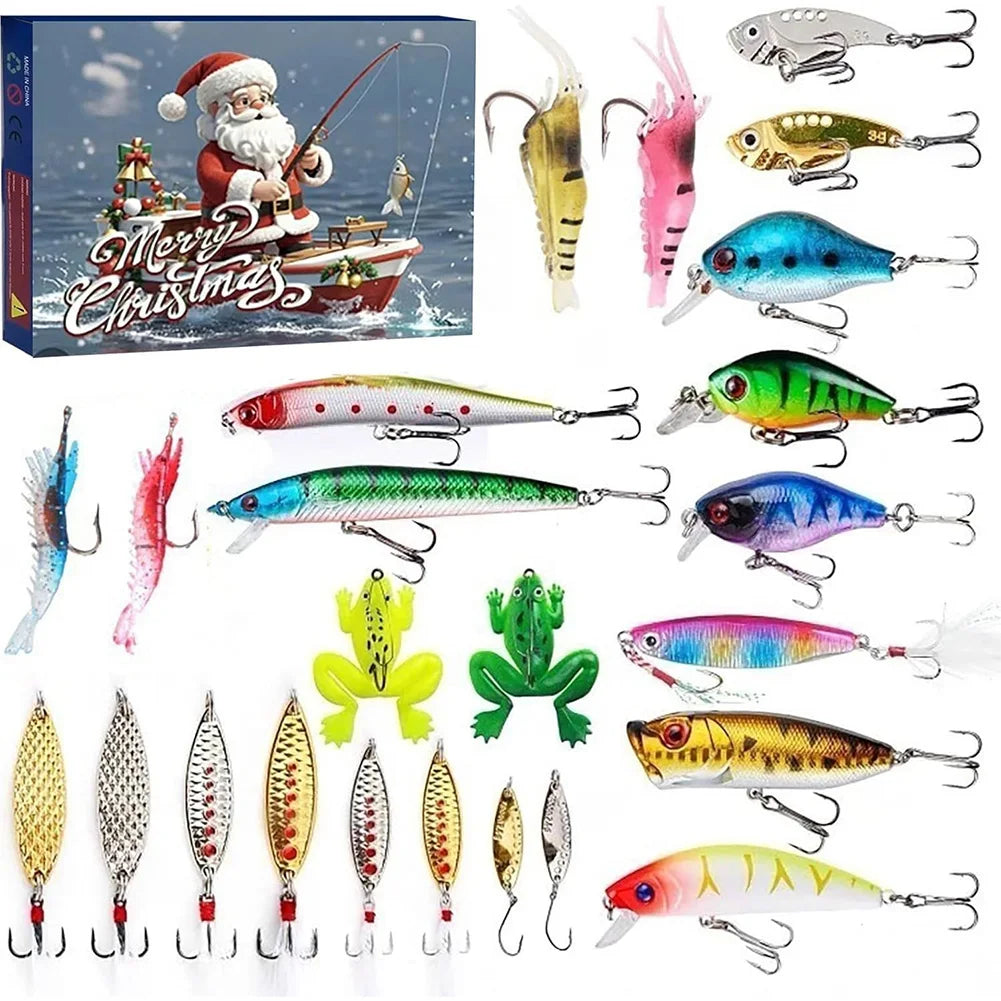 Calendrier de Pêche de Noël | 24 Accessoires de Pêche Exclusifs