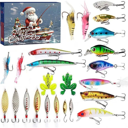 Calendrier de Pêche de Noël | 24 Accessoires de Pêche Exclusifs