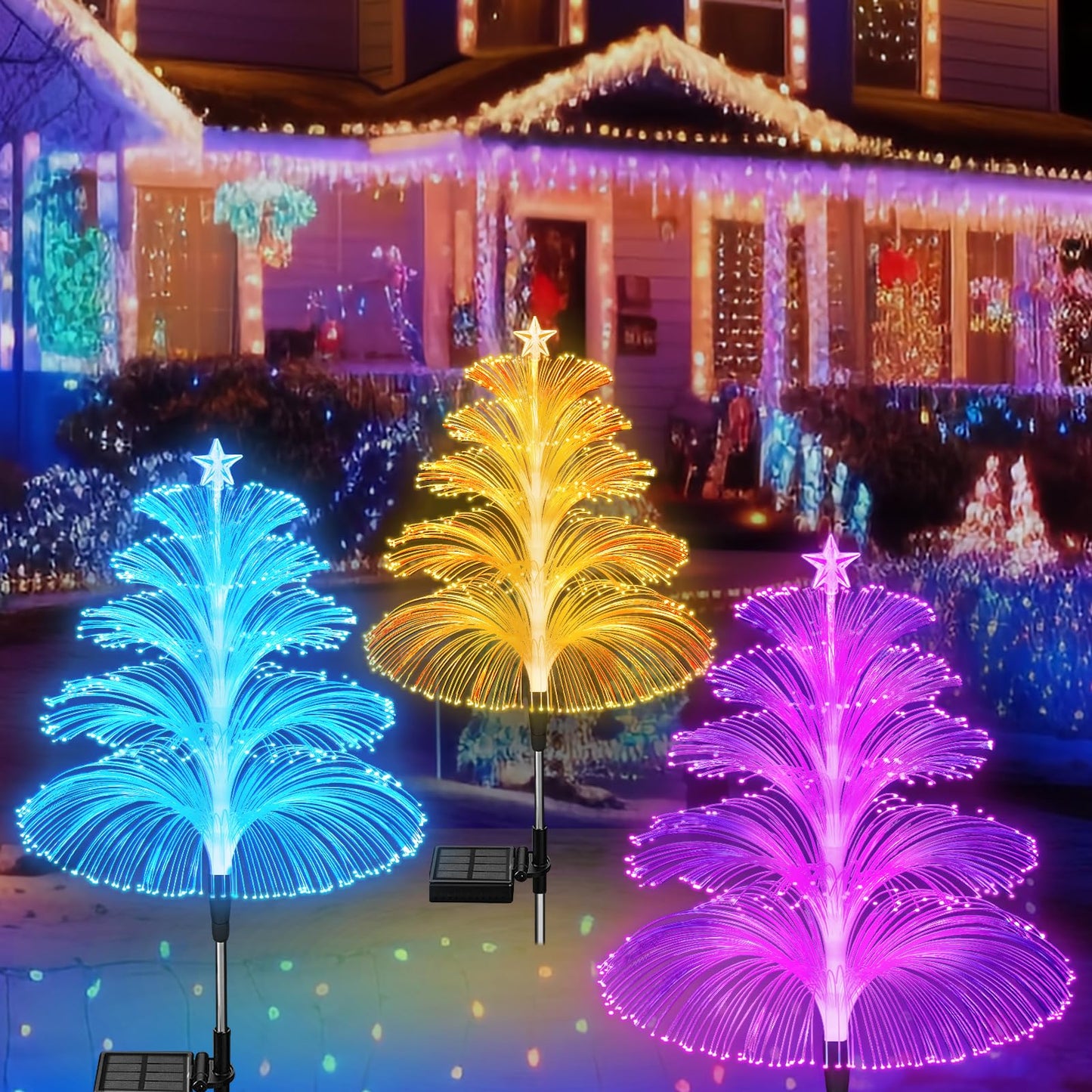 Lampe Méduse Solaire Décorative pour Jardin ou Balcon - Foivo