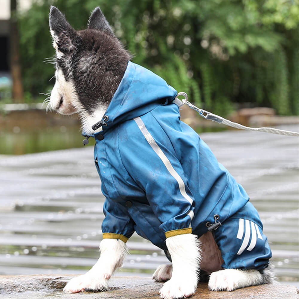 Veste de Pluie Canine Réglable | Protection Étanche Pour Chien