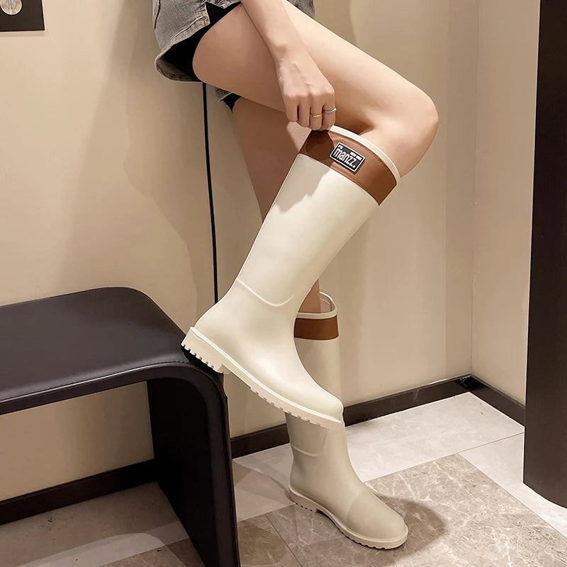 Bottes de Pluie Élégantes pour Femmes | Légères et Étanches avec Semelle Antidérapante