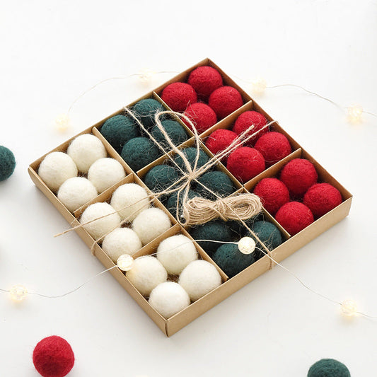 Kit de Boules de Neige en Feutre pour la Décoration de Noël - Foivo