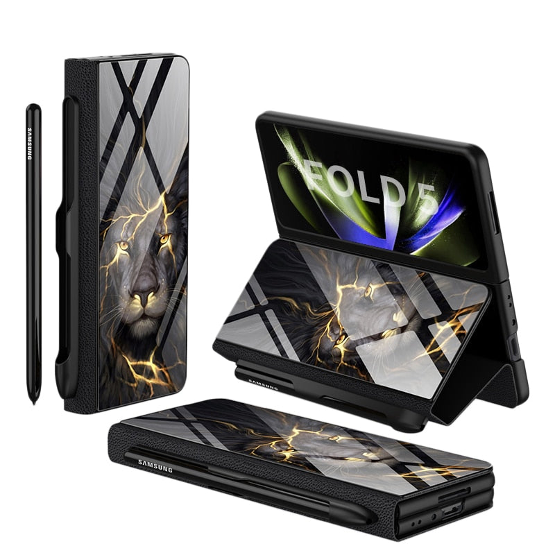 Étui Cuir Résistant Choc pour Samsung Galaxy Z Fold