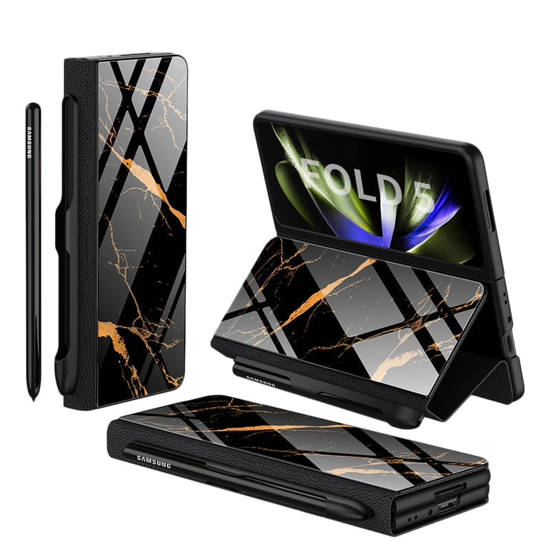 Étui Cuir Résistant Choc pour Samsung Galaxy Z Fold