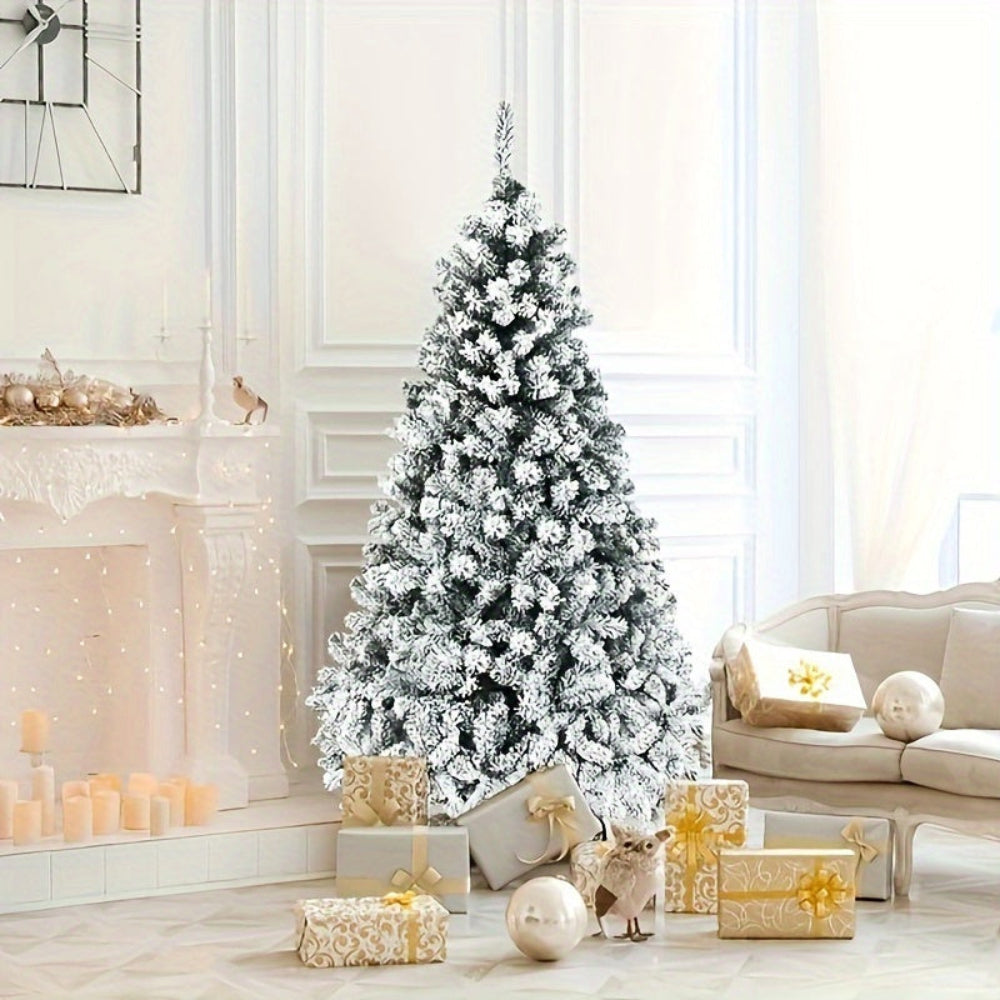 Arbre de Noël Artificiel Blanc Neige Décor Intérieur - BlxckFR