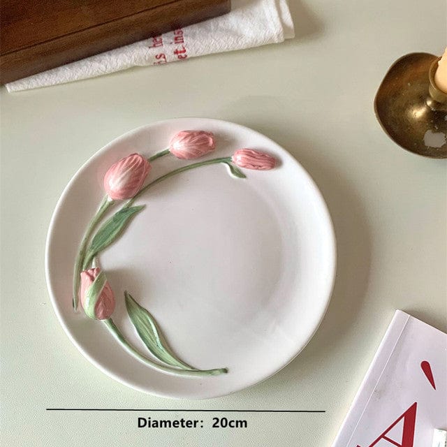 Assiette Design Unisexe Forme Tulipe - Foivo