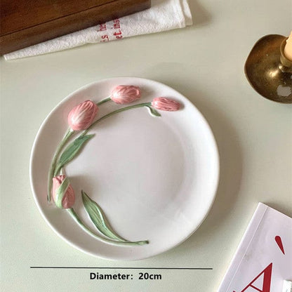 Assiette Design Unisexe Forme Tulipe - Foivo
