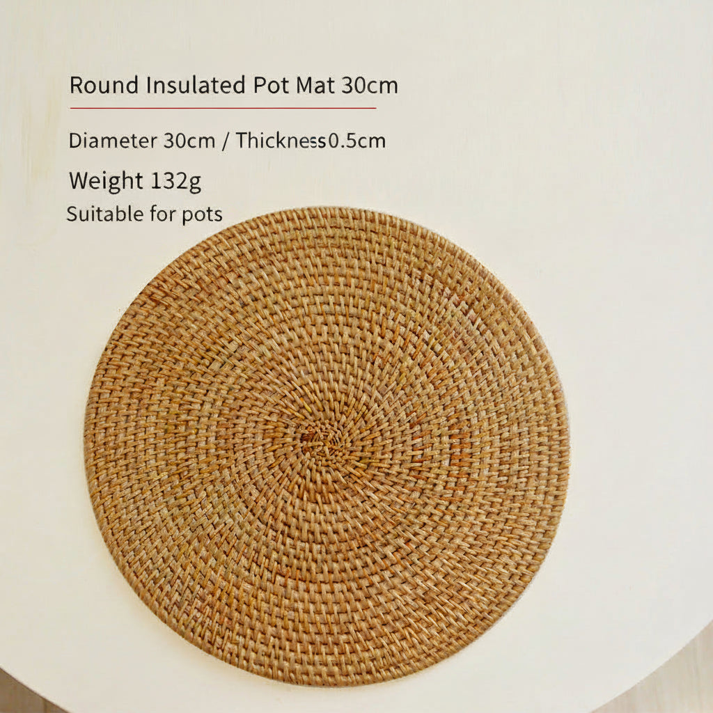 Assiette de Service Ronde Design Naturel 4