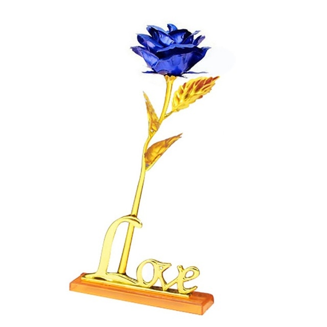 Fleur en Or 24K Éternelle dans un Écrin
