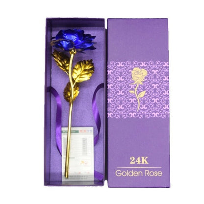 Fleur en Or 24K Éternelle dans un Écrin