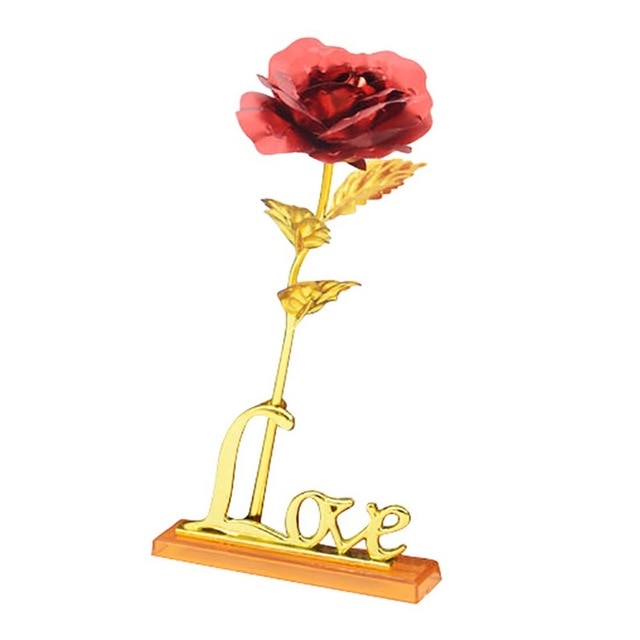 Fleur en Or 24K Éternelle dans un Écrin