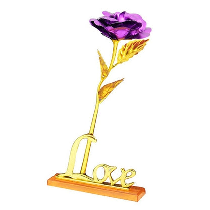 Fleur en Or 24K Éternelle dans un Écrin