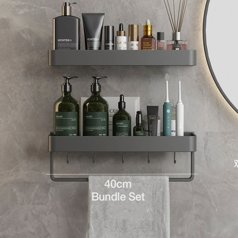 Étagères Murales de Salle de Bain Élégantes et Compactes