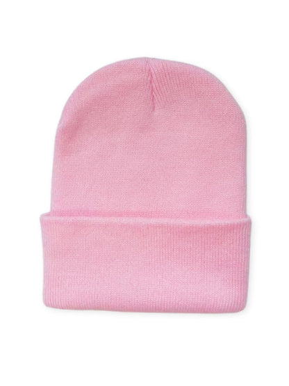 Chapeau Tricoté Douillet Unisexe Hiver Élégant