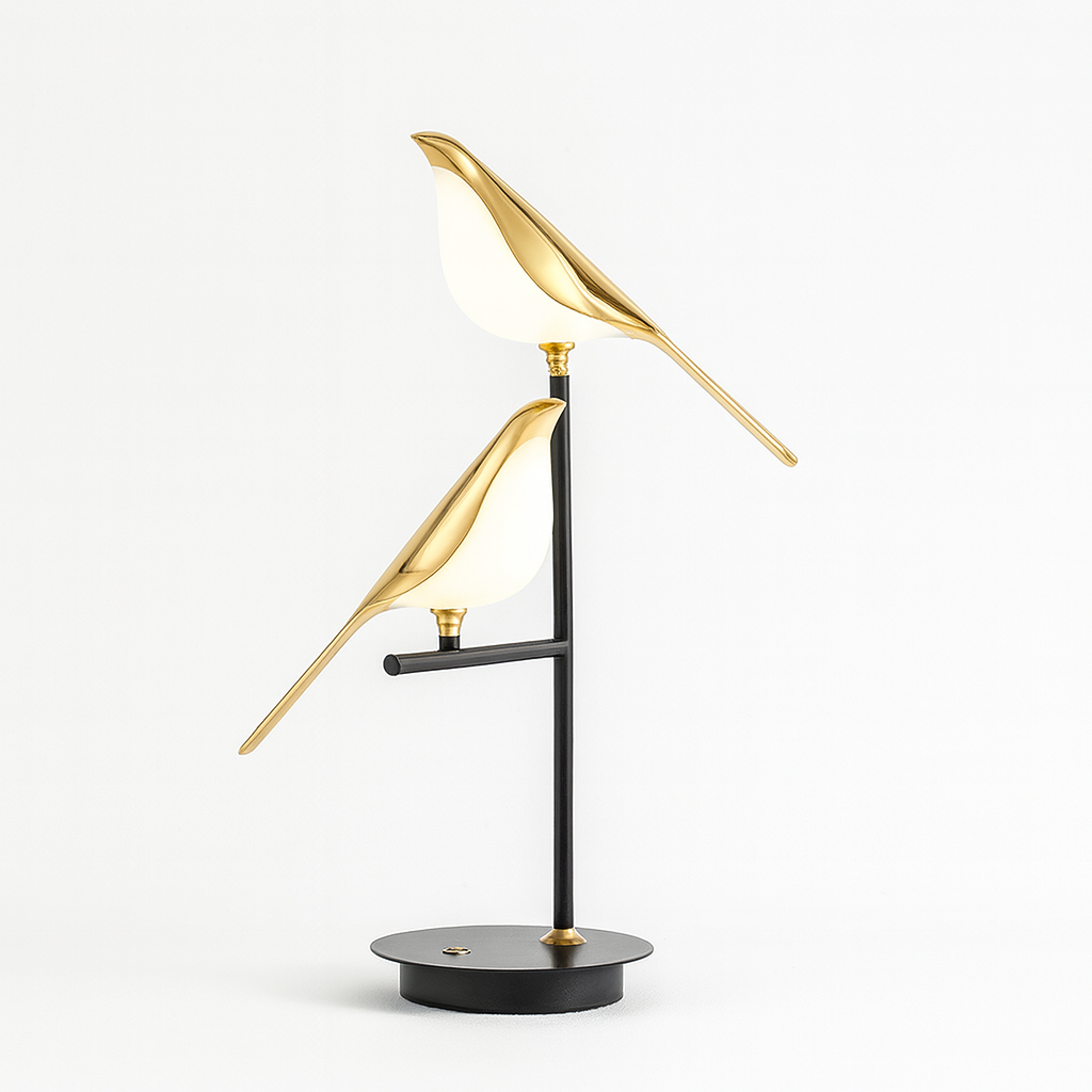 Lampe LED Élégante Oiseau Champagne Variable - blxckfr
