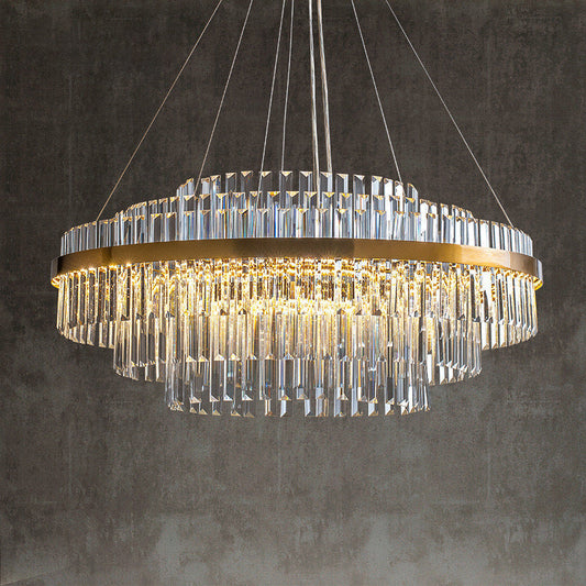 Lustre Cristal Élégant | Luminaire Chic Moderne - Foivo
