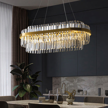 Lustre Cristal Élégant | Luminaire Chic Moderne