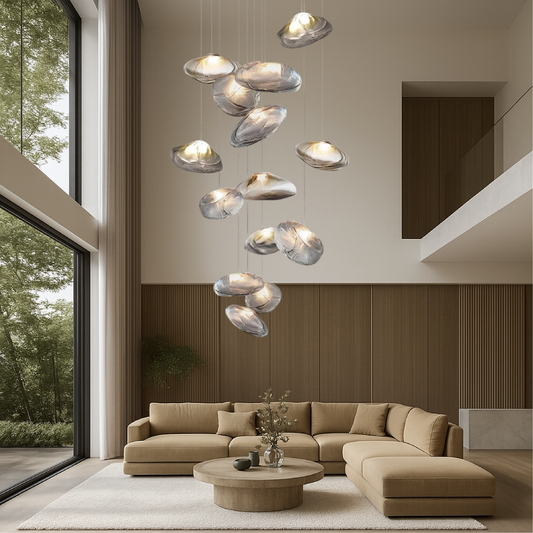 Lustre Verre Design Scandinave Élégant - Foivo