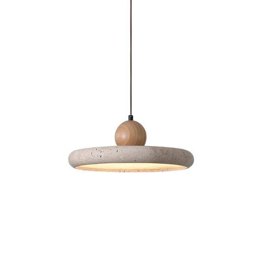 Luminaire Bois Naturel Suspendu Élégant - Foivo