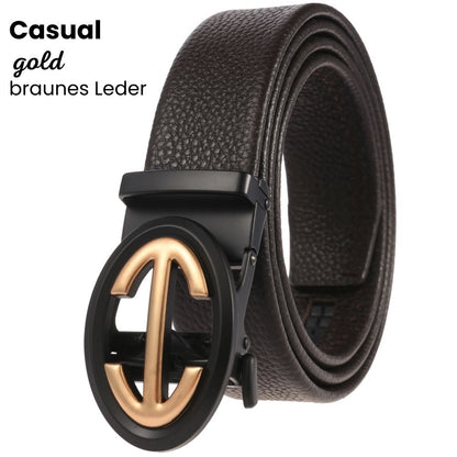Ceinture Cuir Luxe à Boucle Automatique
