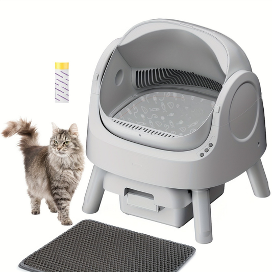 Litière Chat Auto-Nettoyante avec Tapis Antiodor - BlxckFR