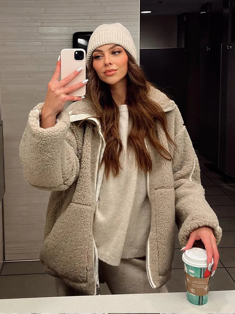 Veste Fleece Douce et Chic Femmes Hiver - Foivo