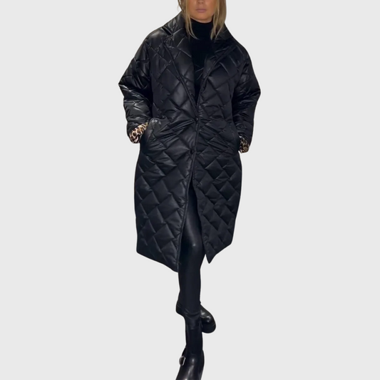 Veste Hivernale Doublée Élégante Réversible Femme - Foivo