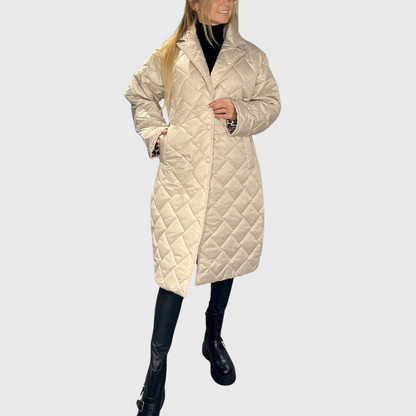 Veste Hivernale Doublée Élégante Réversible Femme