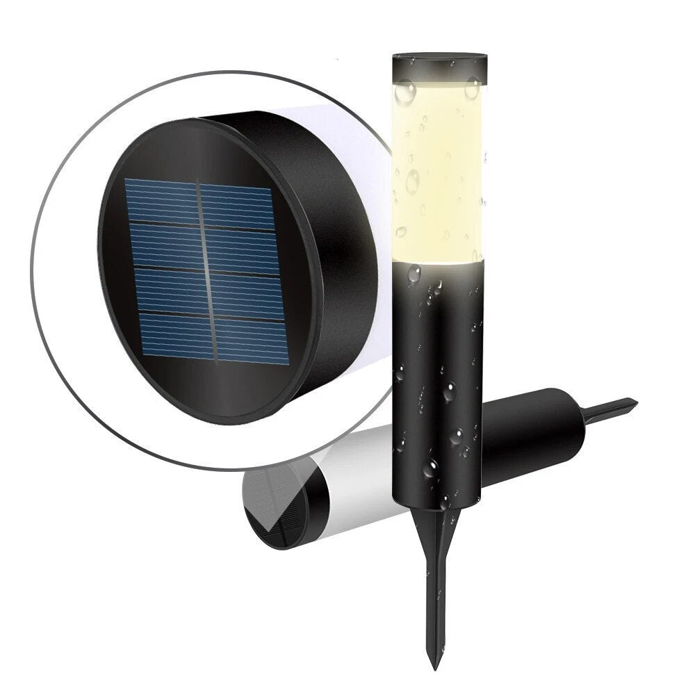 Lampe de Jardin Solaire Élégante en Acier avec LED Puissant