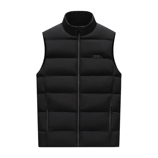 Gilet imperméable chauffant à zipper - BlxckFR