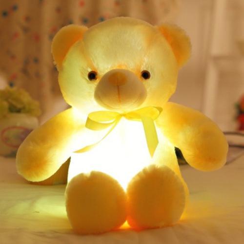 Ours en peluche LED nocturne pour enfants