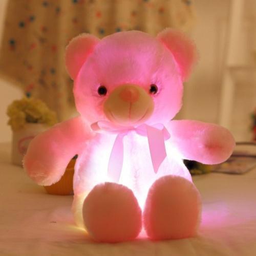 Ours en peluche LED nocturne pour enfants