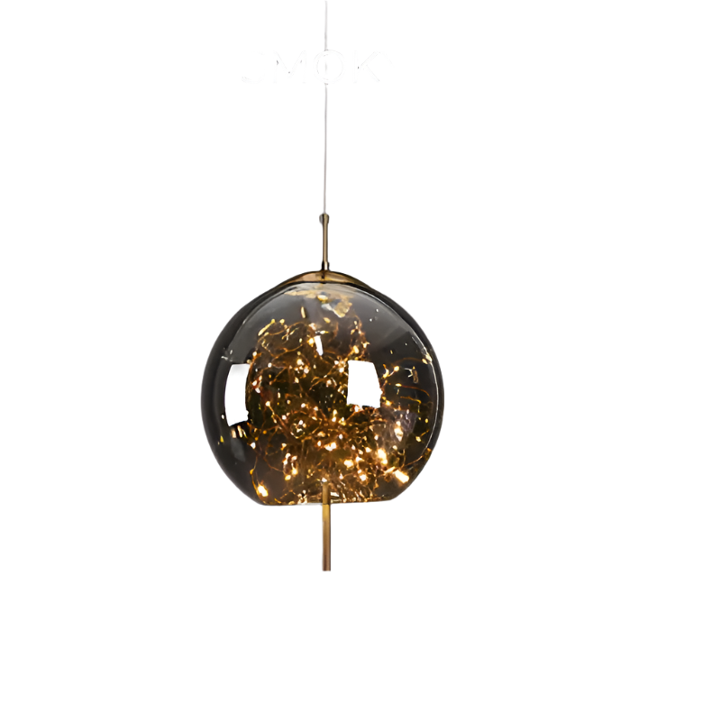 Lampe Plafond Design Verre Fumé LED