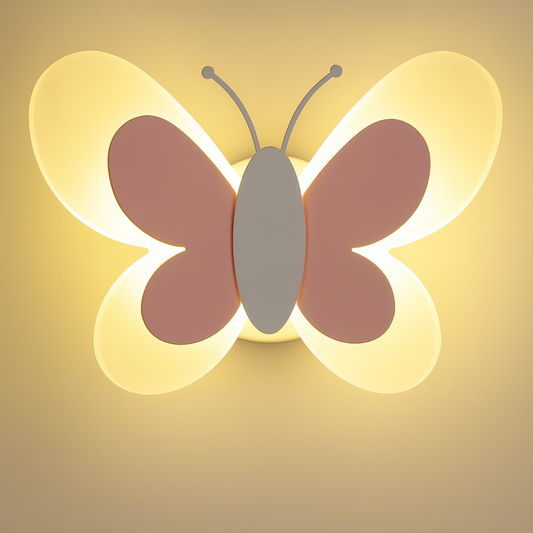 Lampe murale enfant papillon coloré pour chambre de bébé - blxckfr