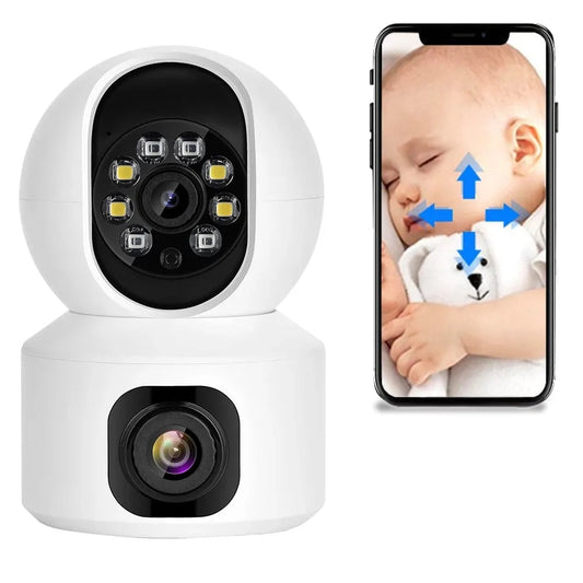 Babyphone Intelligent 360° Caméra HD avec Vue de Nuit - blxckfr