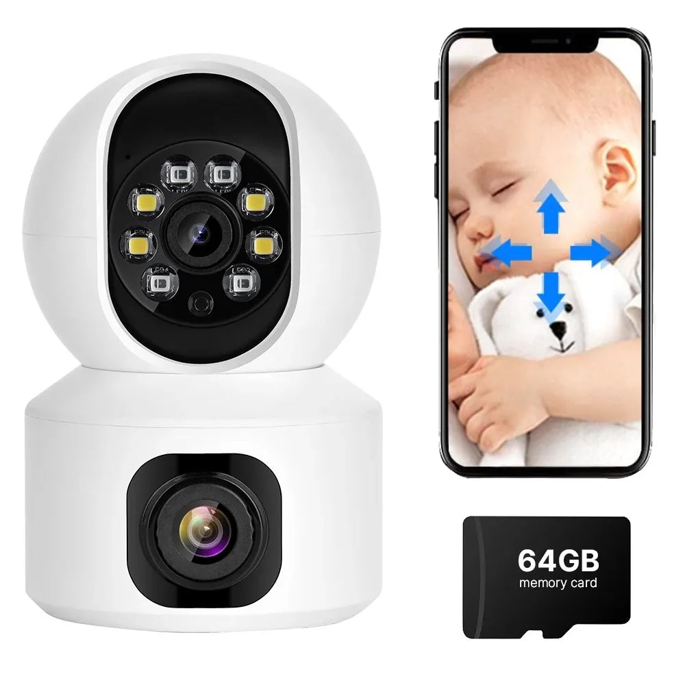 Babyphone Intelligent 360° Caméra HD avec Vue de Nuit