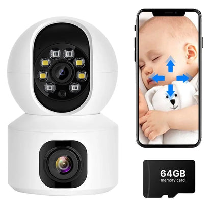 Babyphone Intelligent 360° Caméra HD avec Vue de Nuit