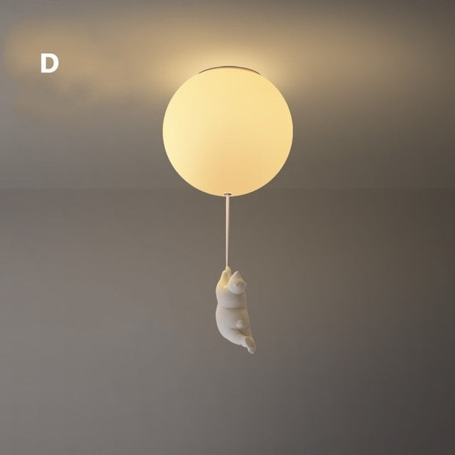 Lampe Suspendue Enfant Ours Mignon