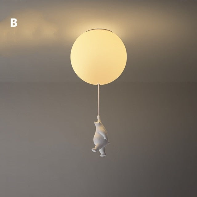 Lampe Suspendue Enfant Ours Mignon
