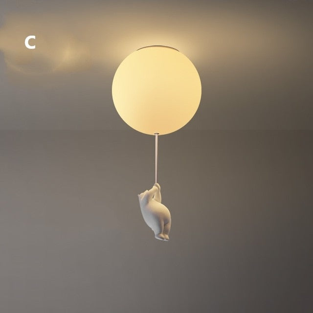 Lampe Suspendue Enfant Ours Mignon