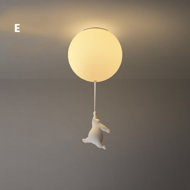 Lampe Suspendue Enfant Ours Mignon