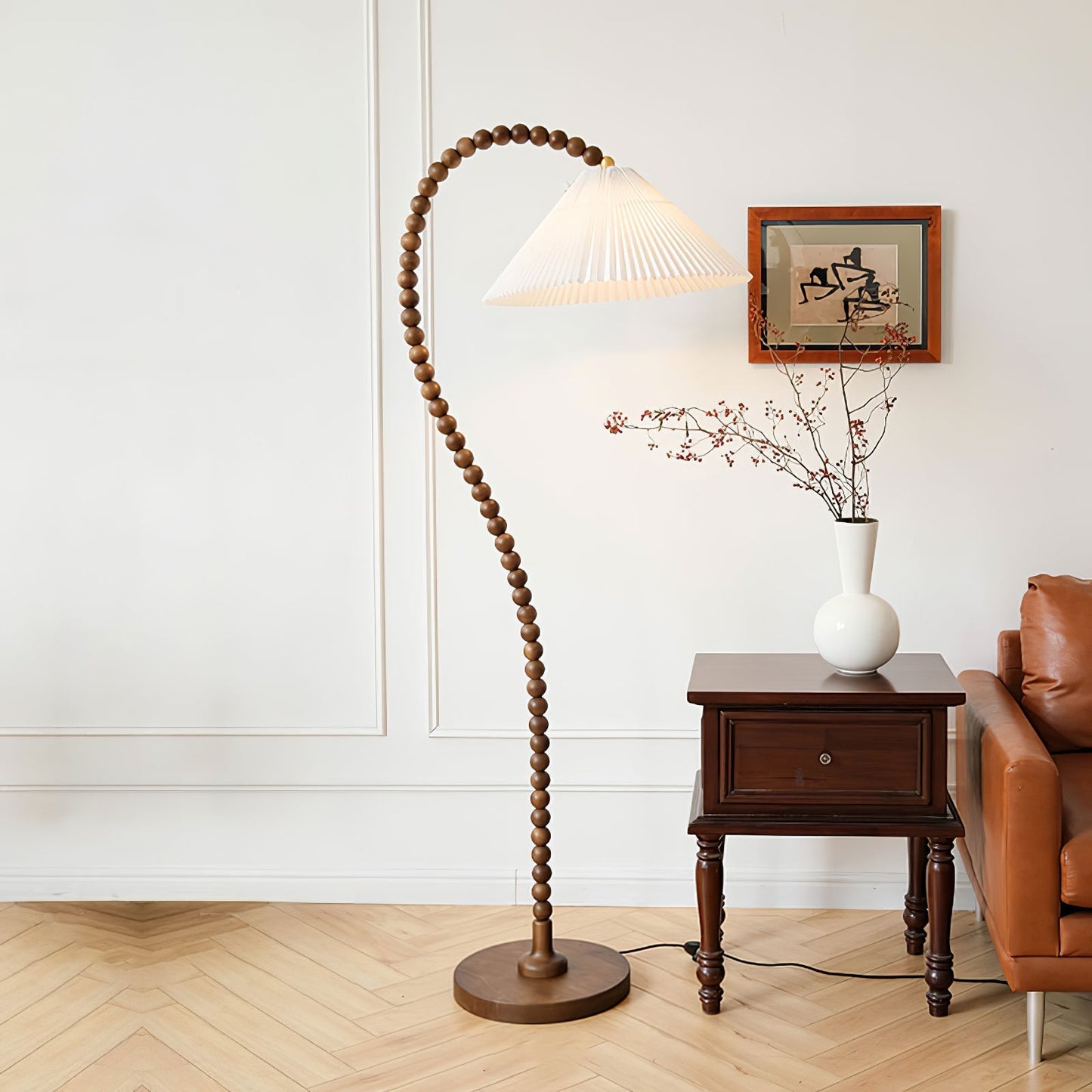 Lampe de Sol Moderne à Équilibre Sculptural