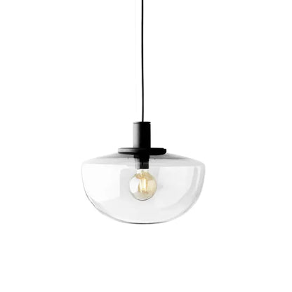 Lampe Suspendue Chic en Verre et Acier pour Salle à Manger