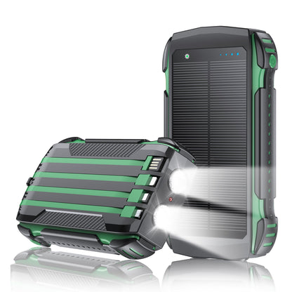 Banque d'énergie solaire portable avec éclairage LED intégré pour activités extérieures 4